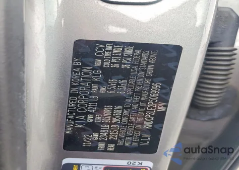 2023 Kia Niro Lx z USA, uszkodzony, nr VIN KNDCP3LE2P5069996